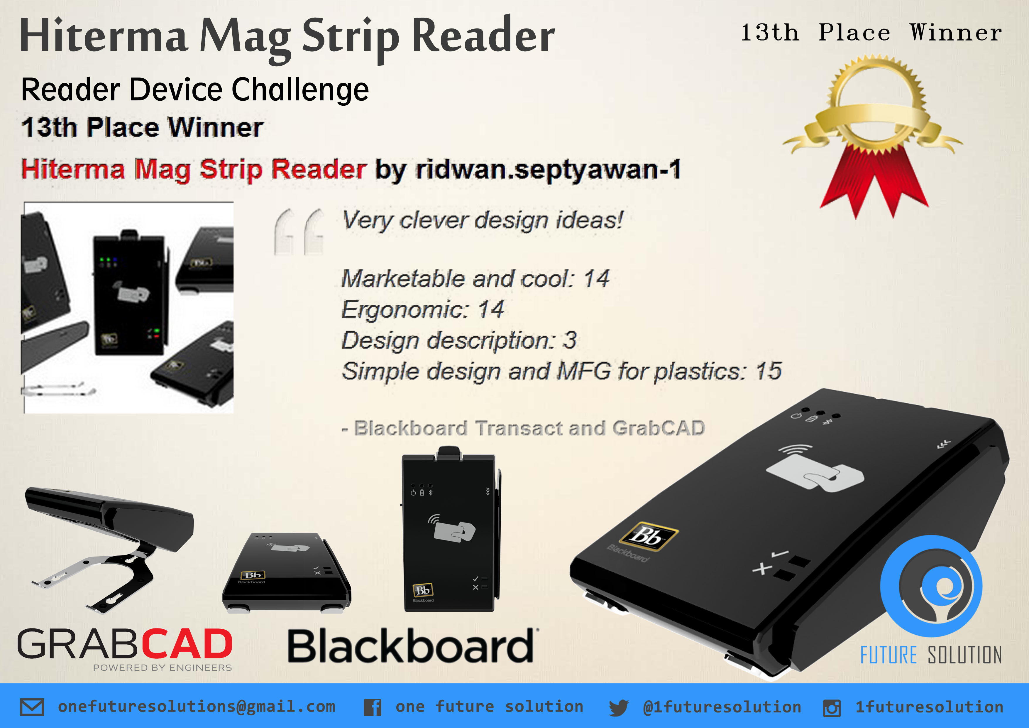 Hiterma Mag Strip Reader Free 3D model
