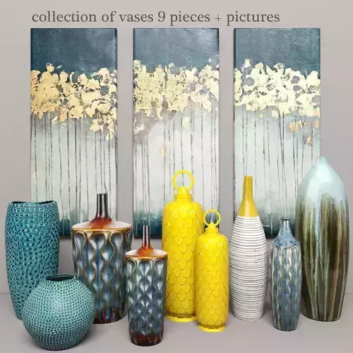 Collection vases 6 pieces