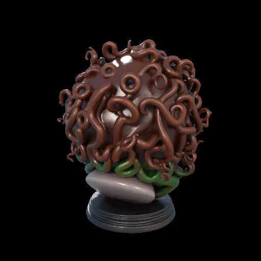 2167  Medusa Gorgon Head 3D Model  magic 3D print model_11