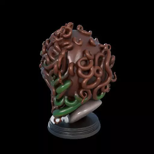2167  Medusa Gorgon Head 3D Model  magic 3D print model_19