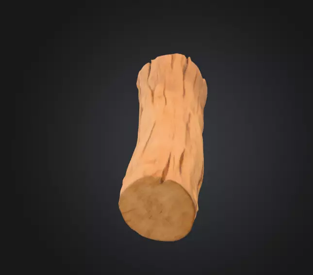 Log Standstill Low-poly 3D model_12
