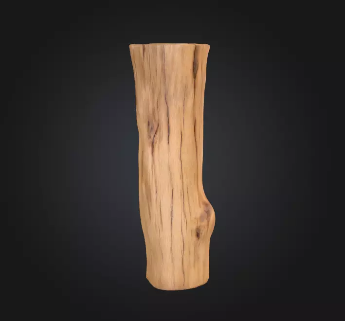 Log Standstill Low-poly 3D model_0