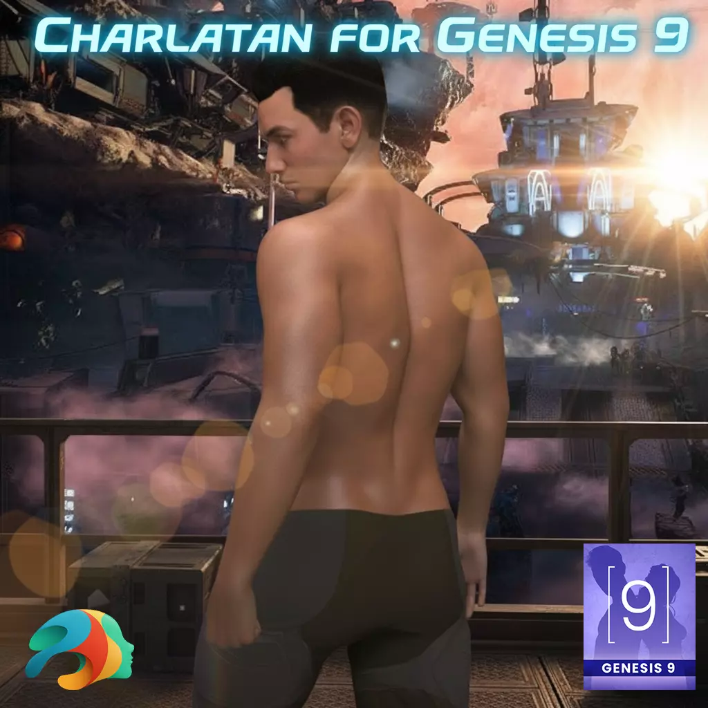 Charaltan Character and Outfit for Genesis 9 3D model_2