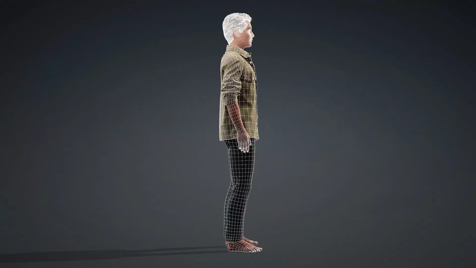 Realistic 3D Male Character Model 3D model_13