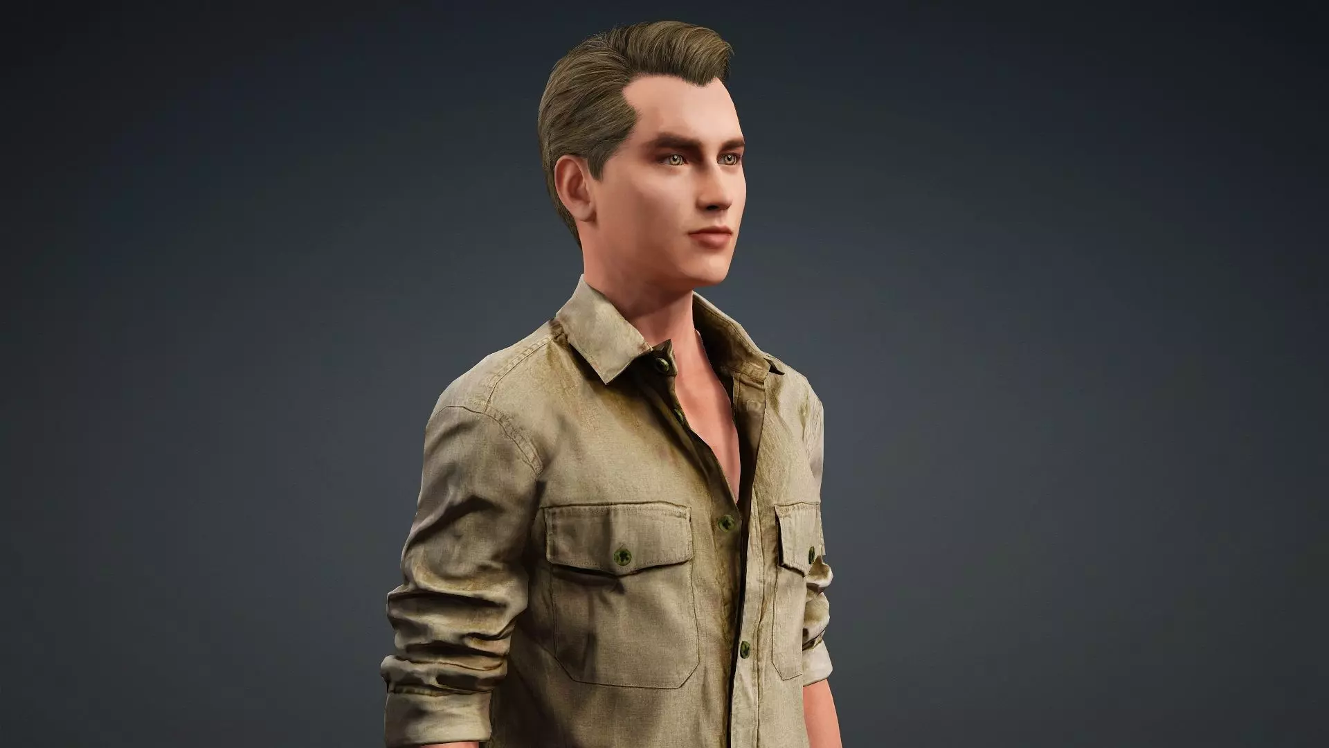 Realistic 3D Male Character Model 3D model_9