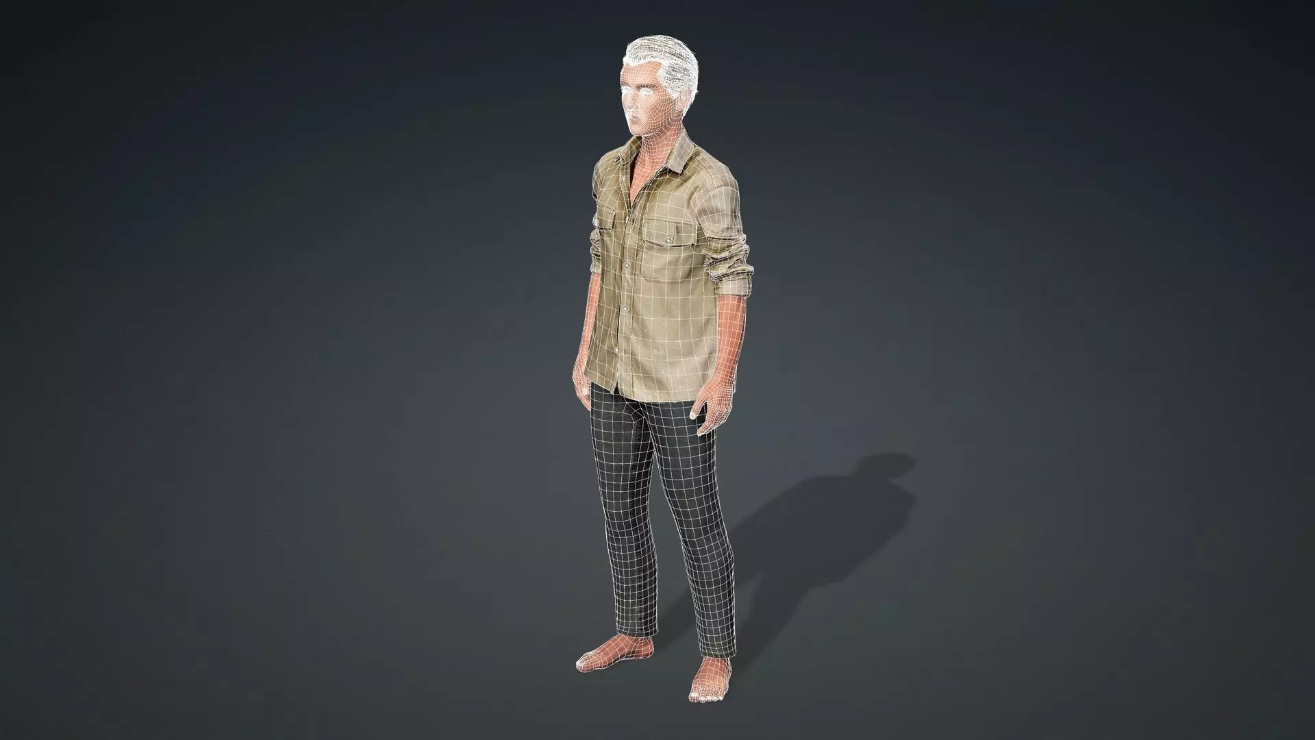 Realistic 3D Male Character Model 3D model_21