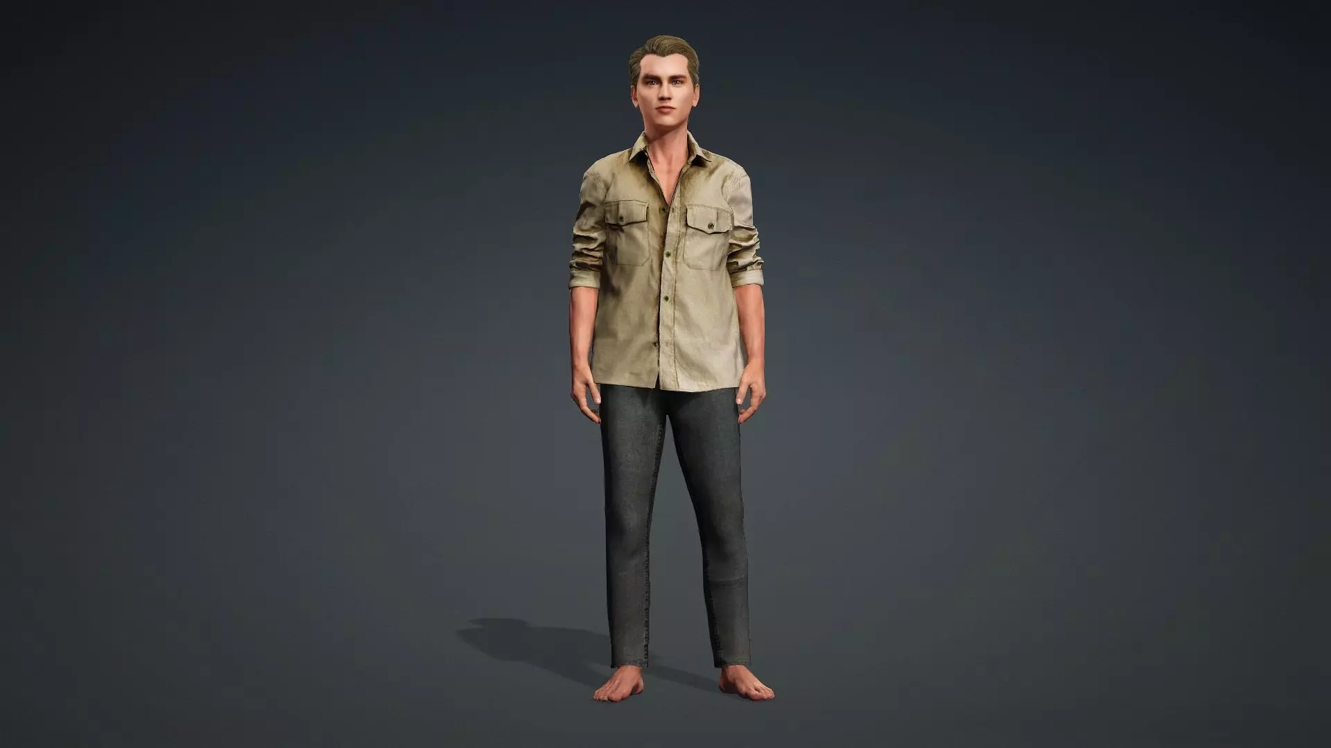 Realistic 3D Male Character Model 3D model_2