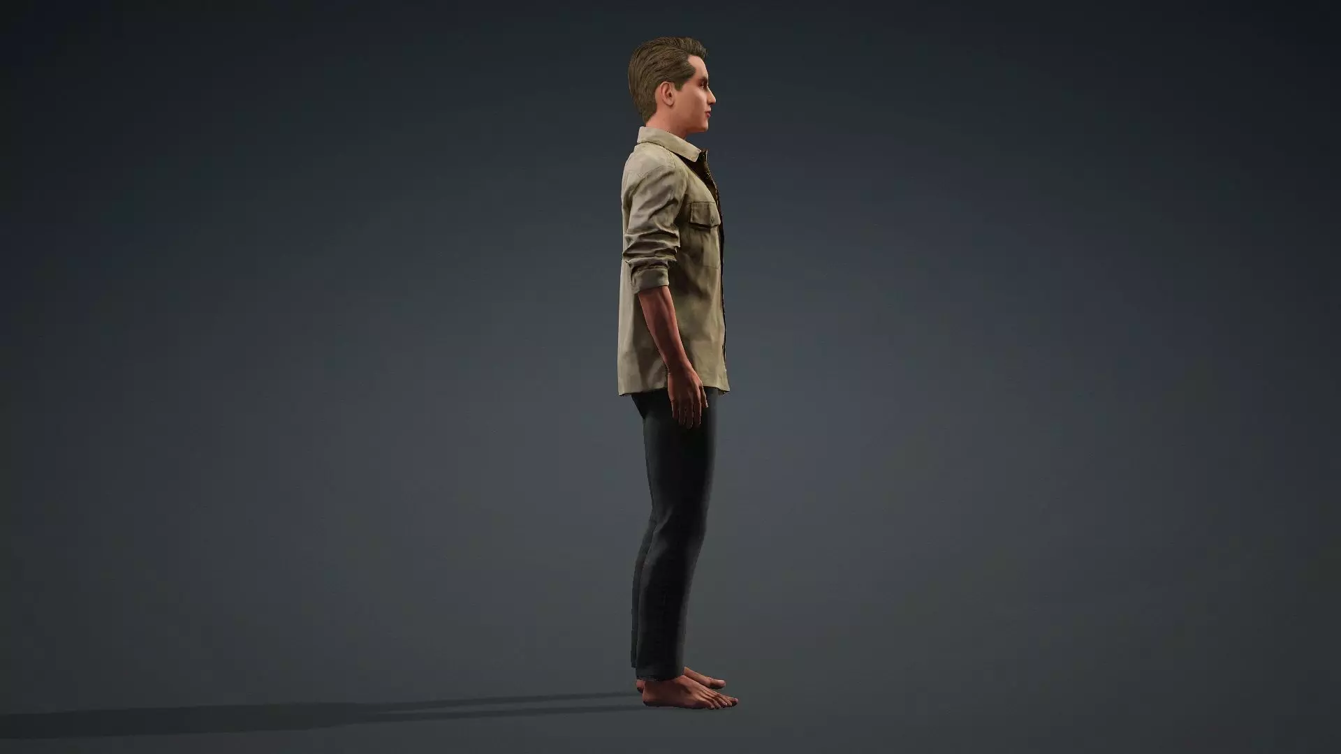 Realistic 3D Male Character Model 3D model_3