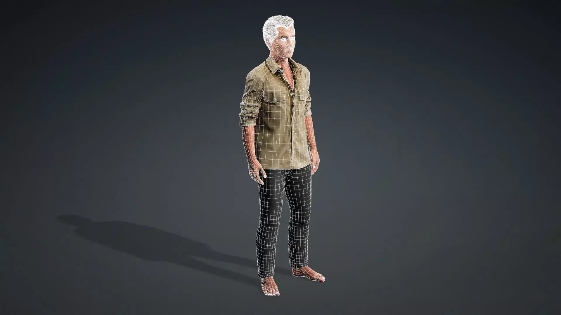 Realistic 3D Male Character Model 3D model_20