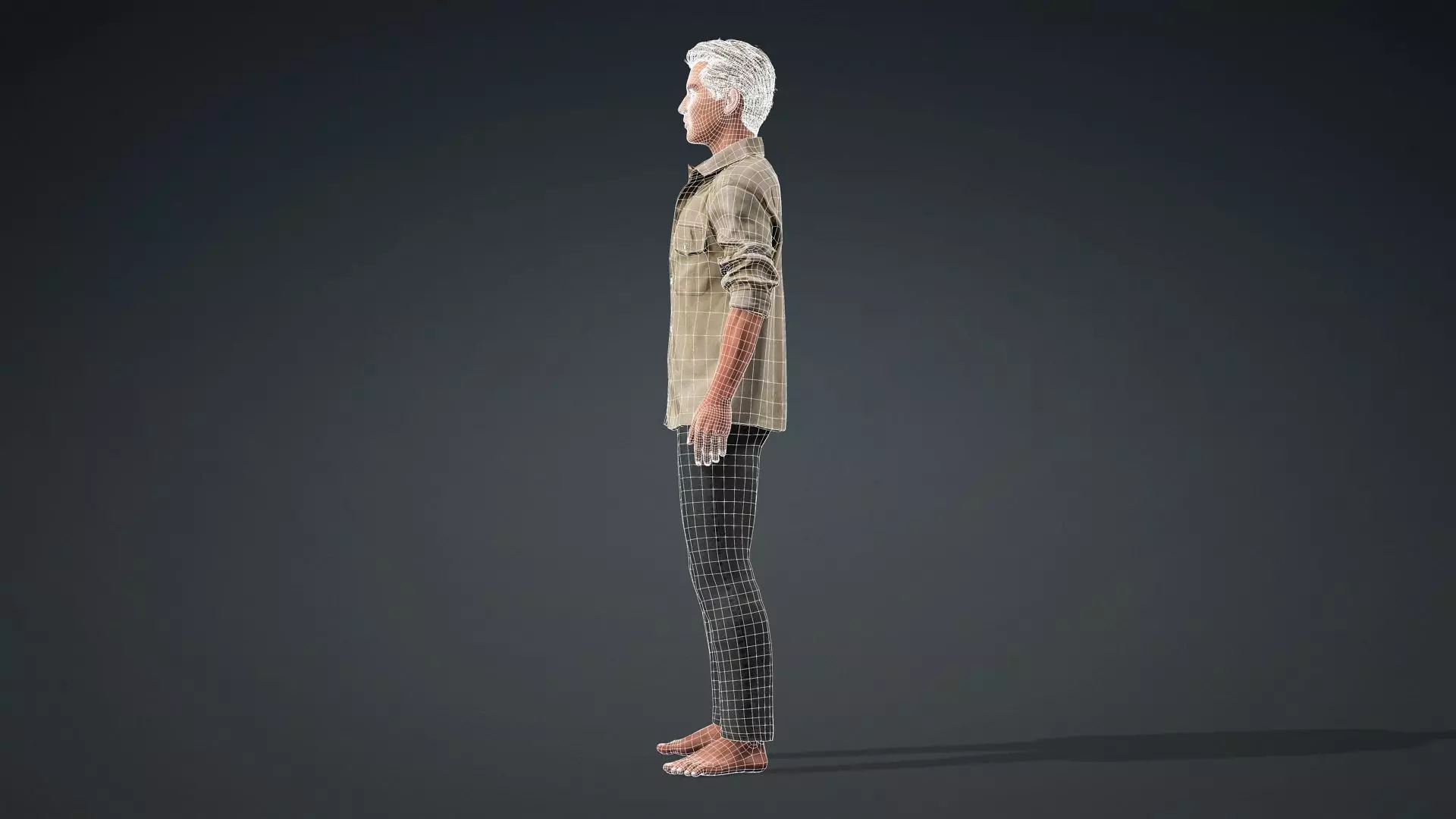 Realistic 3D Male Character Model 3D model_14