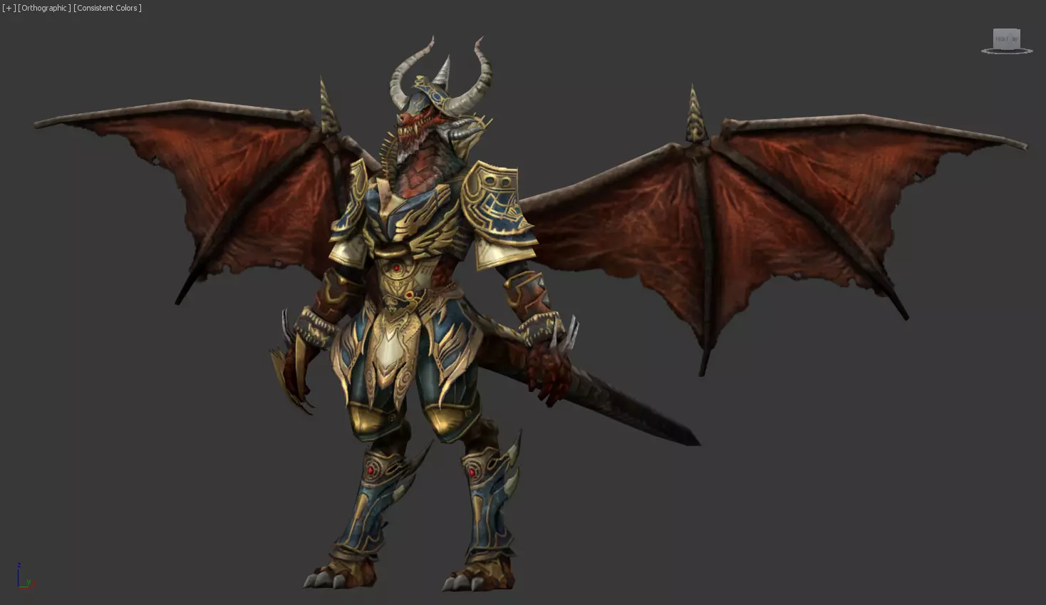 Ignis the Blazewing Guardian 3D model_2