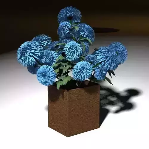 flowers dahlia 3D model