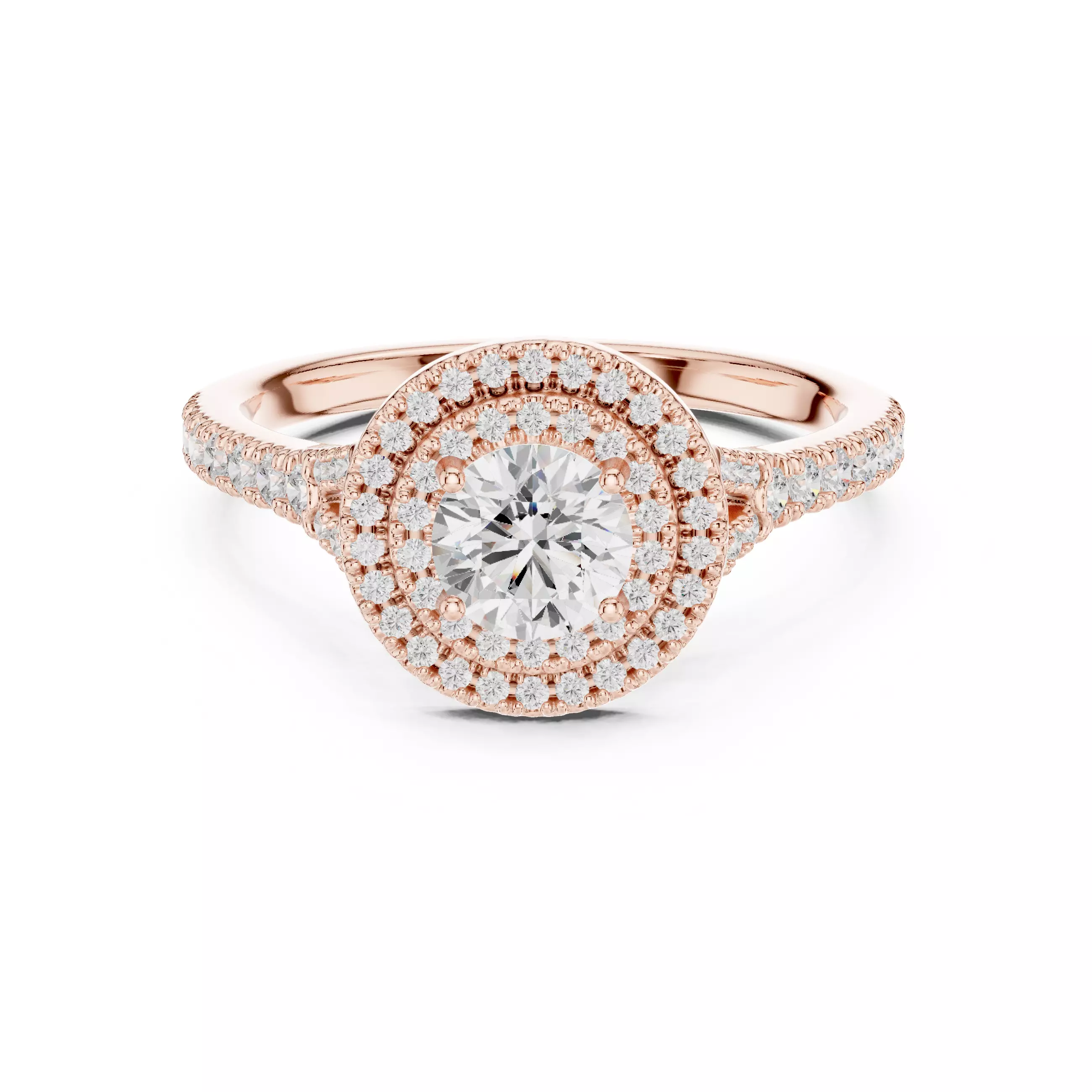  Diamond Engagement Wedding Ring 3DM STL Video 3D print model_0