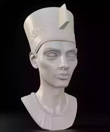 Queen Nefertiti Head Bust 3D ModelSTL Printabl Ancient Egyptian 