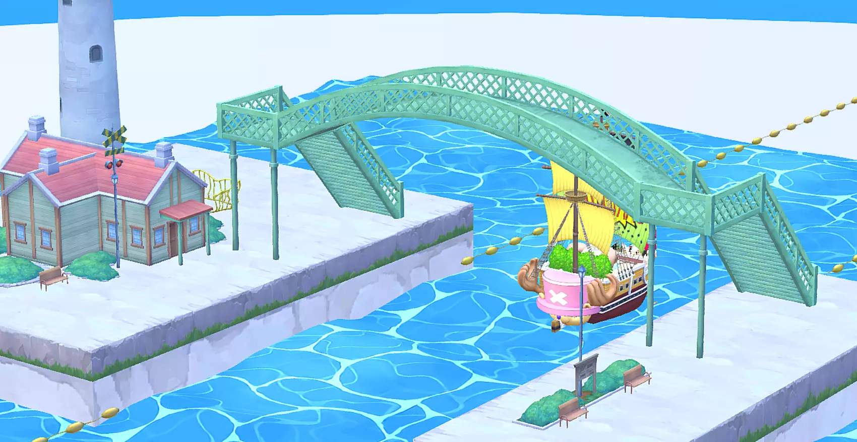One Piece Crews BARTOCLUBship animated sea FBX 3D model_1