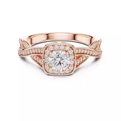 Twisted Shank Round Diamond Engagement Ring 3DM STL Video