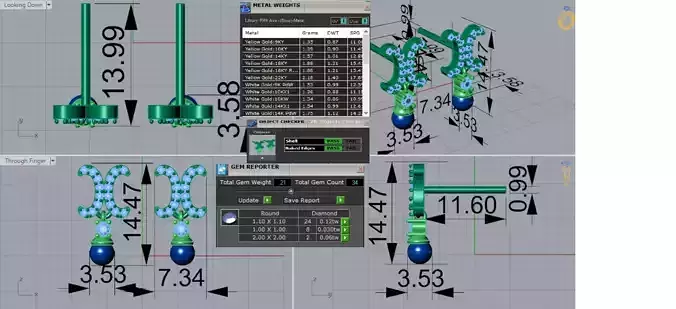 Earrings a stylish combination of gold diamonds pearls pe0053