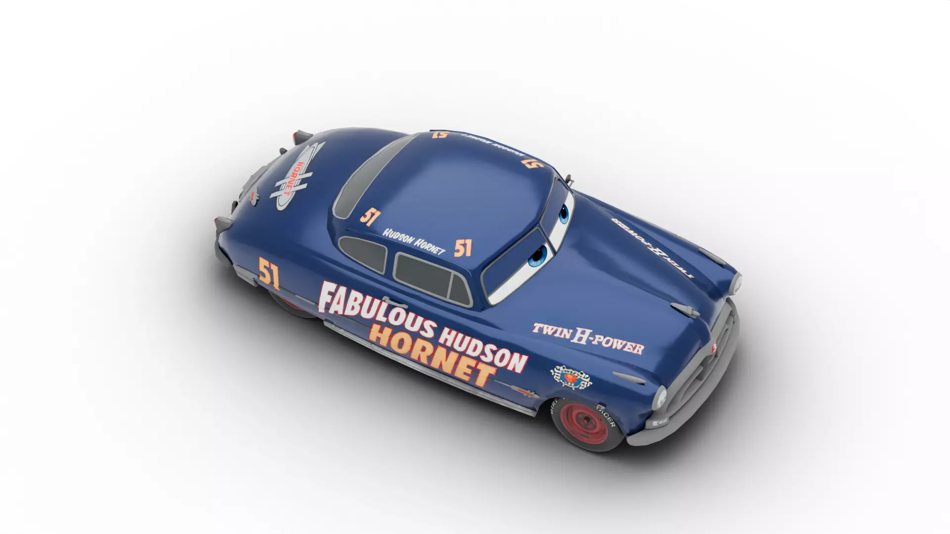 Doc Hudson Low-poly 3D model_6