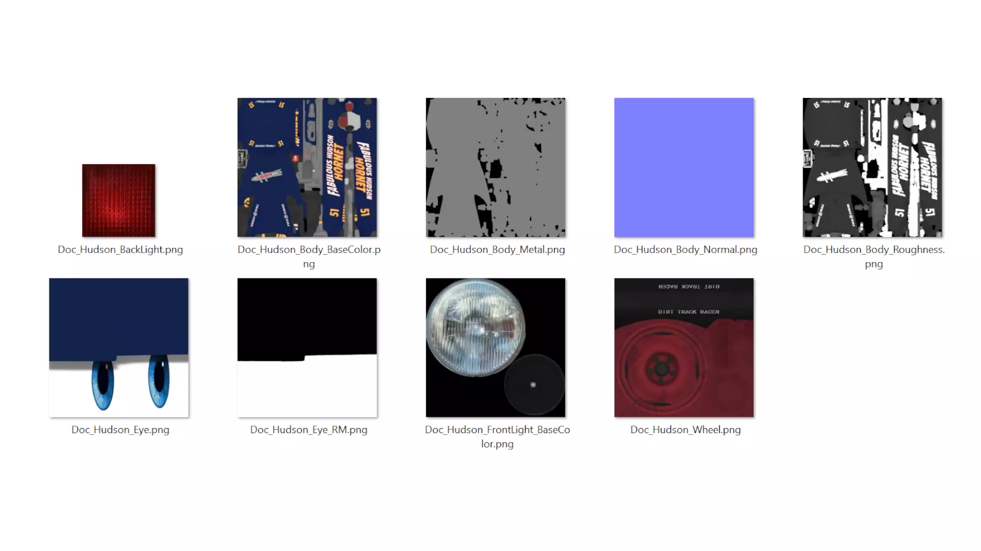 Doc Hudson Low-poly 3D model_5