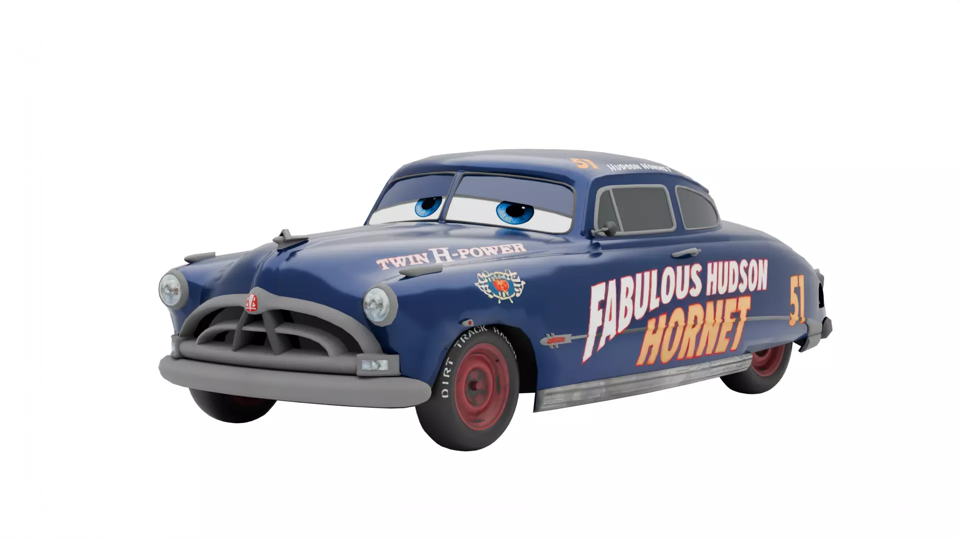 Doc Hudson Low-poly 3D model_0