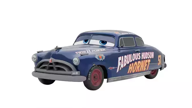 Doc Hudson Low-poly 3D model Doc Hudson Low-poly 3D model