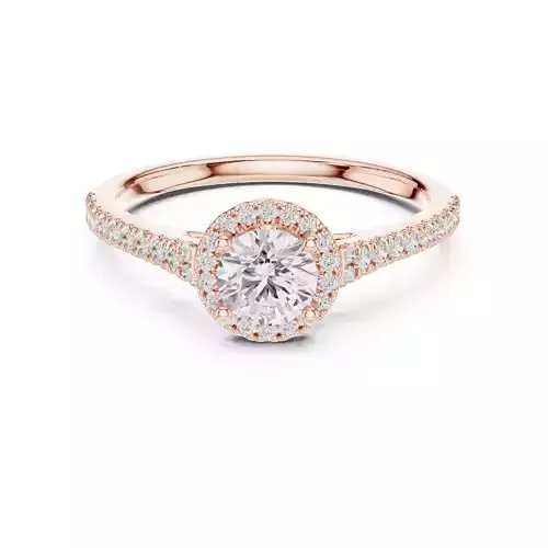 Round Cut Diamond Engagement Wedding Ring 3DM STL Video