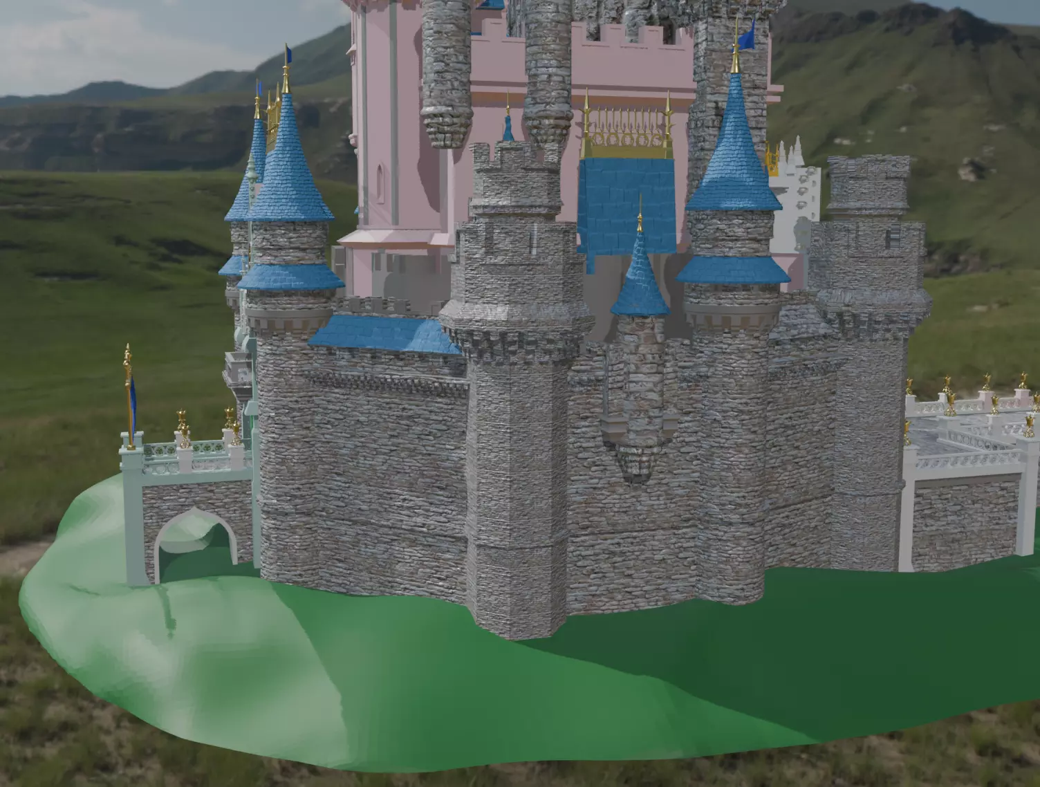 castle in 3d  3D model_7