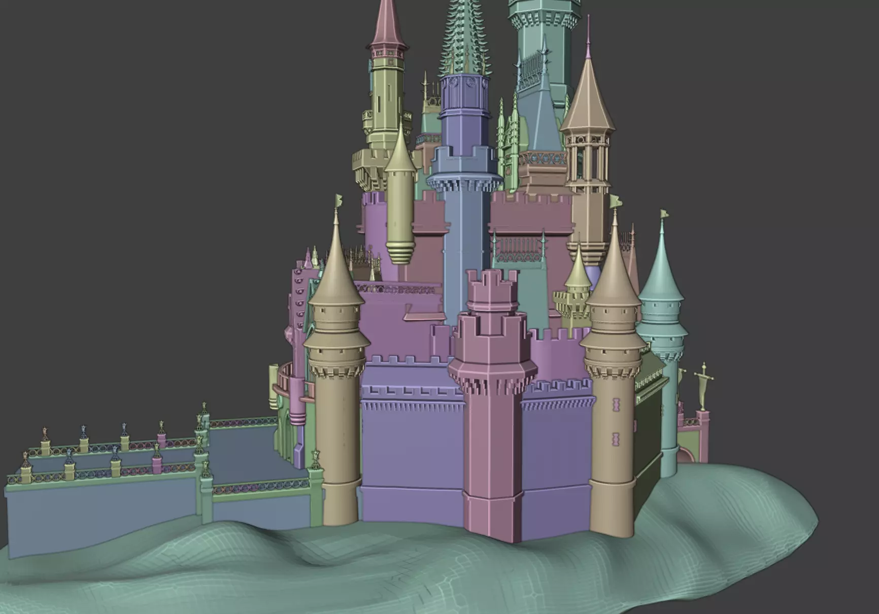 castle in 3d  3D model_3