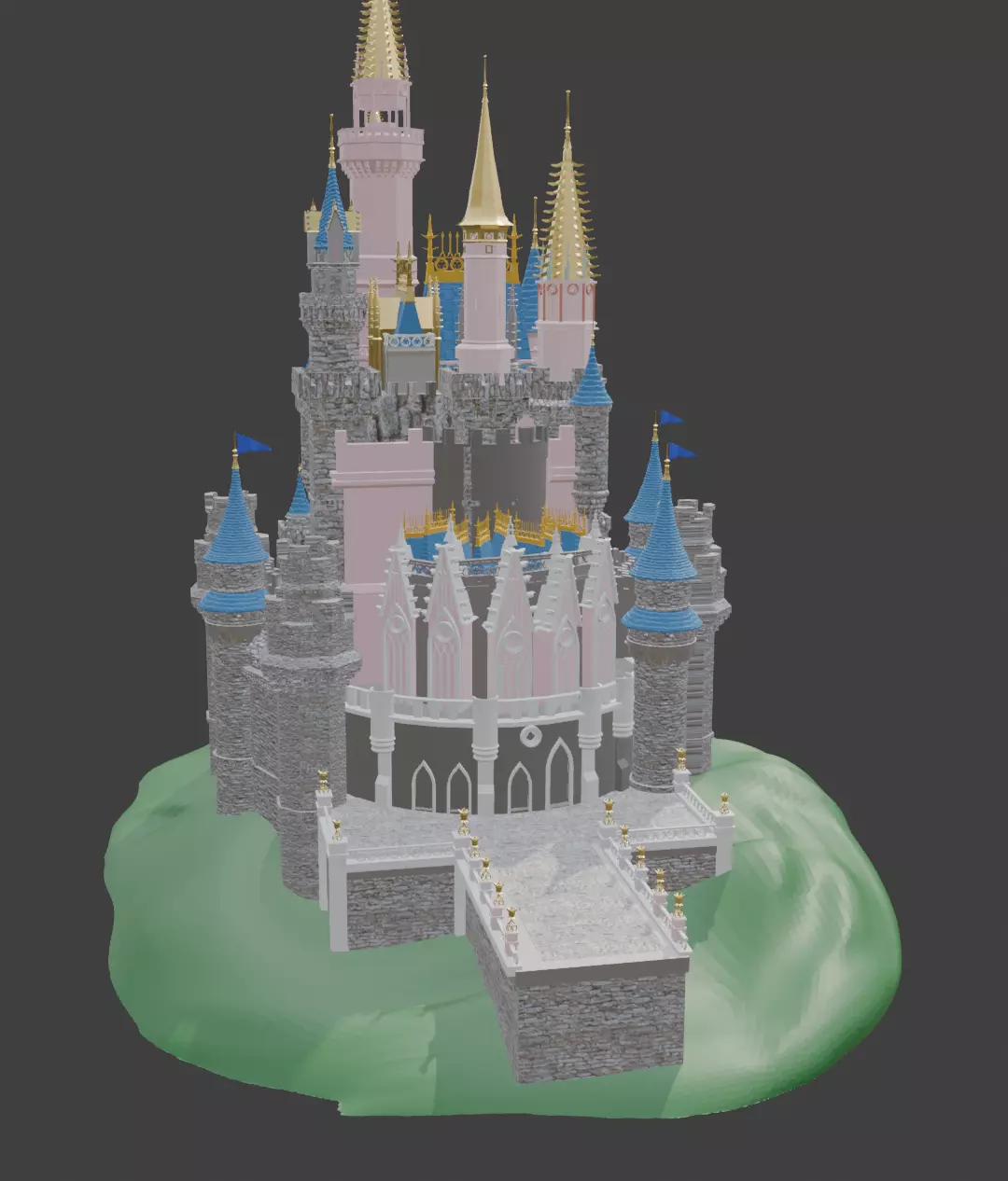 castle in 3d  3D model_9