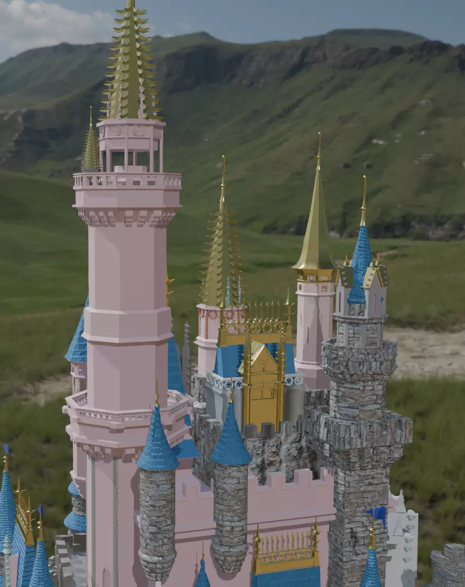 castle in 3d  3D model_8