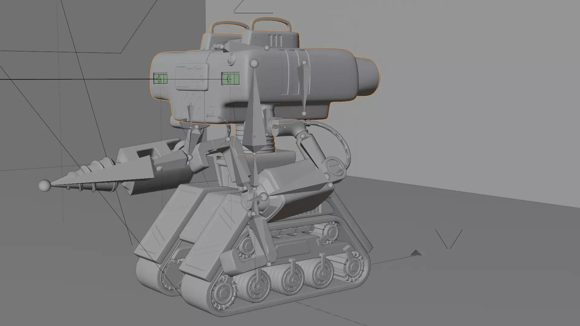 Tank Bot 3D model_6