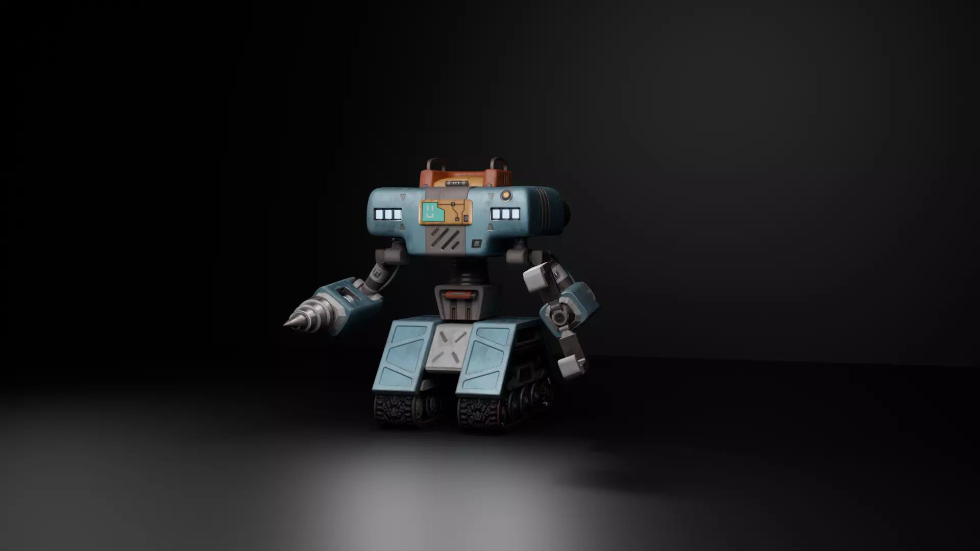 Tank Bot 3D model_1