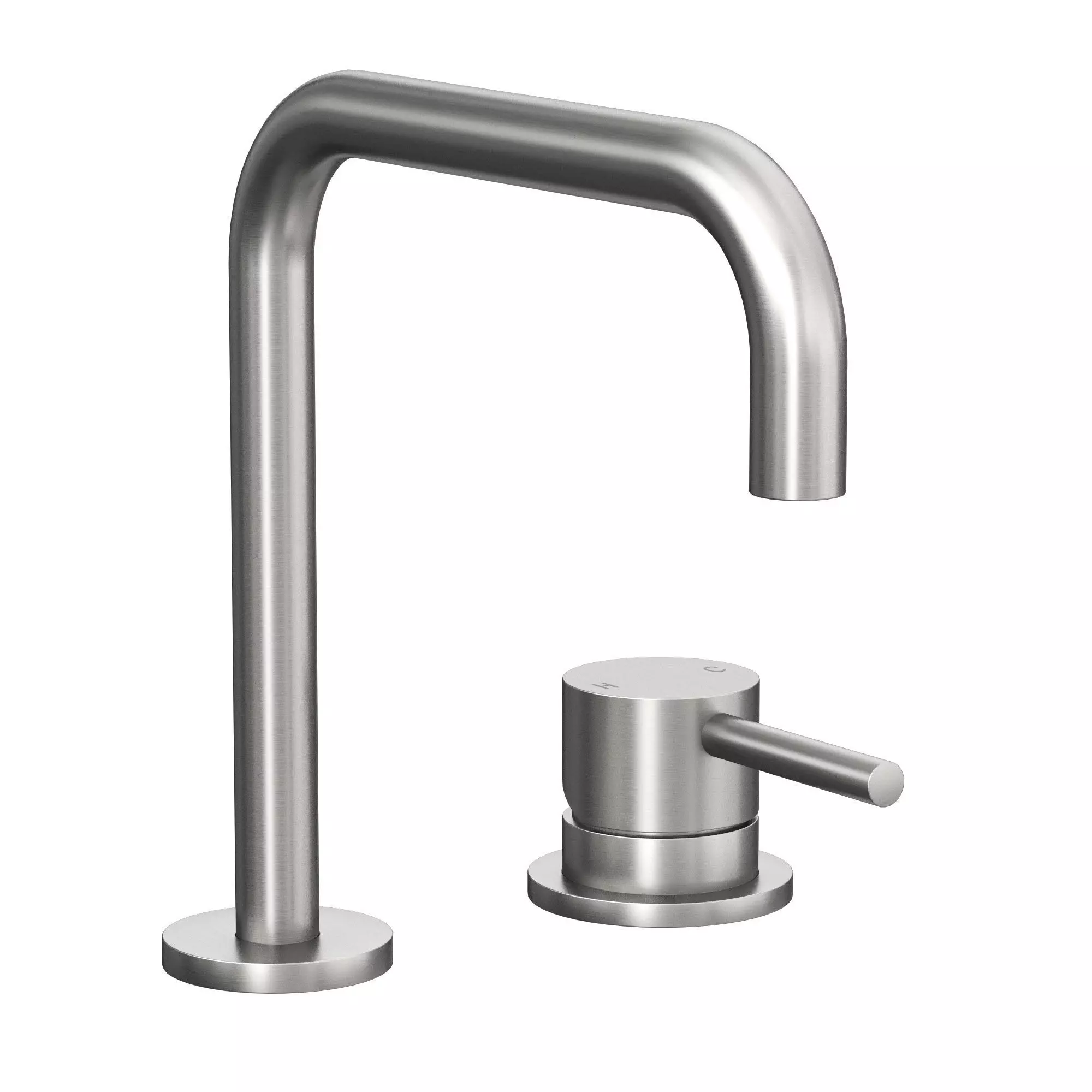 Axus Pin Basin Mixer 3D model_0