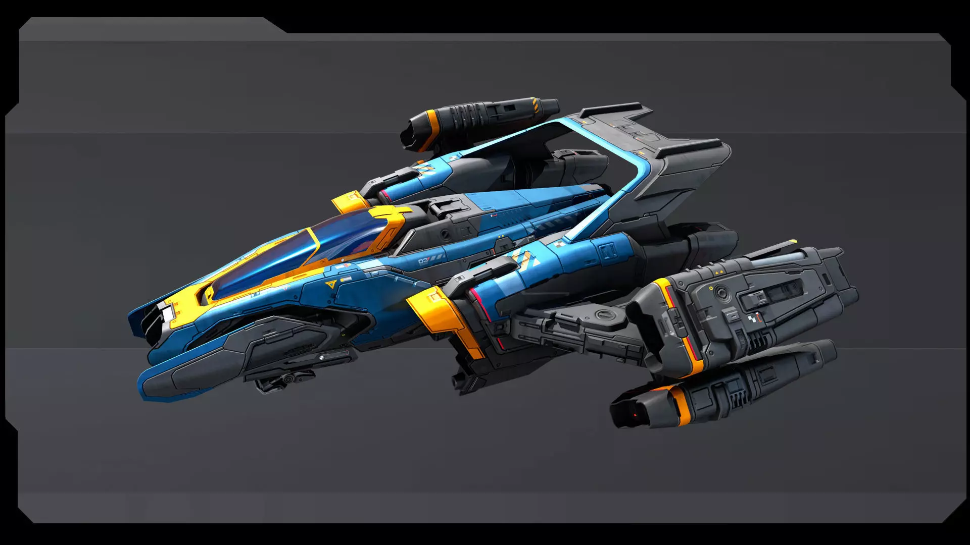 SF Fighter - Plug and Fly Low-poly 3D model_4