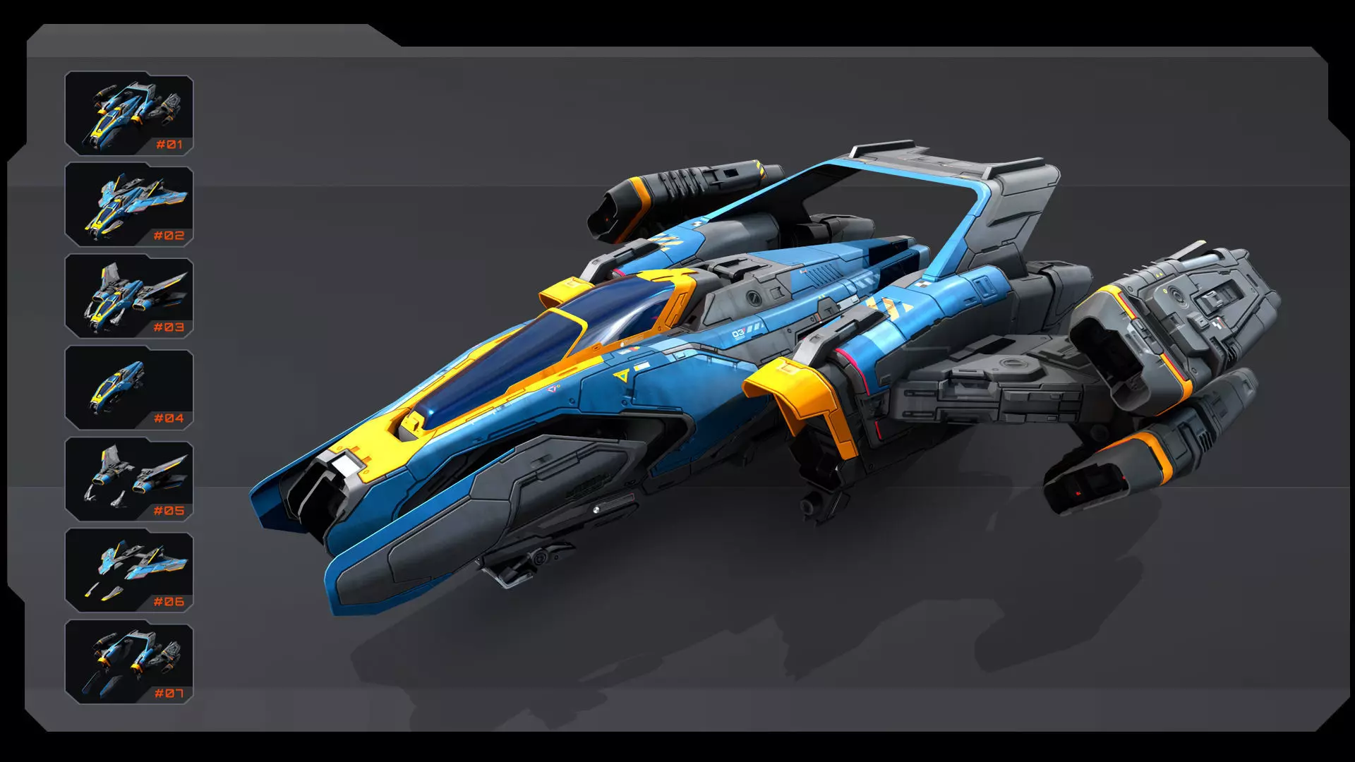 SF Fighter - Plug and Fly Low-poly 3D model_2