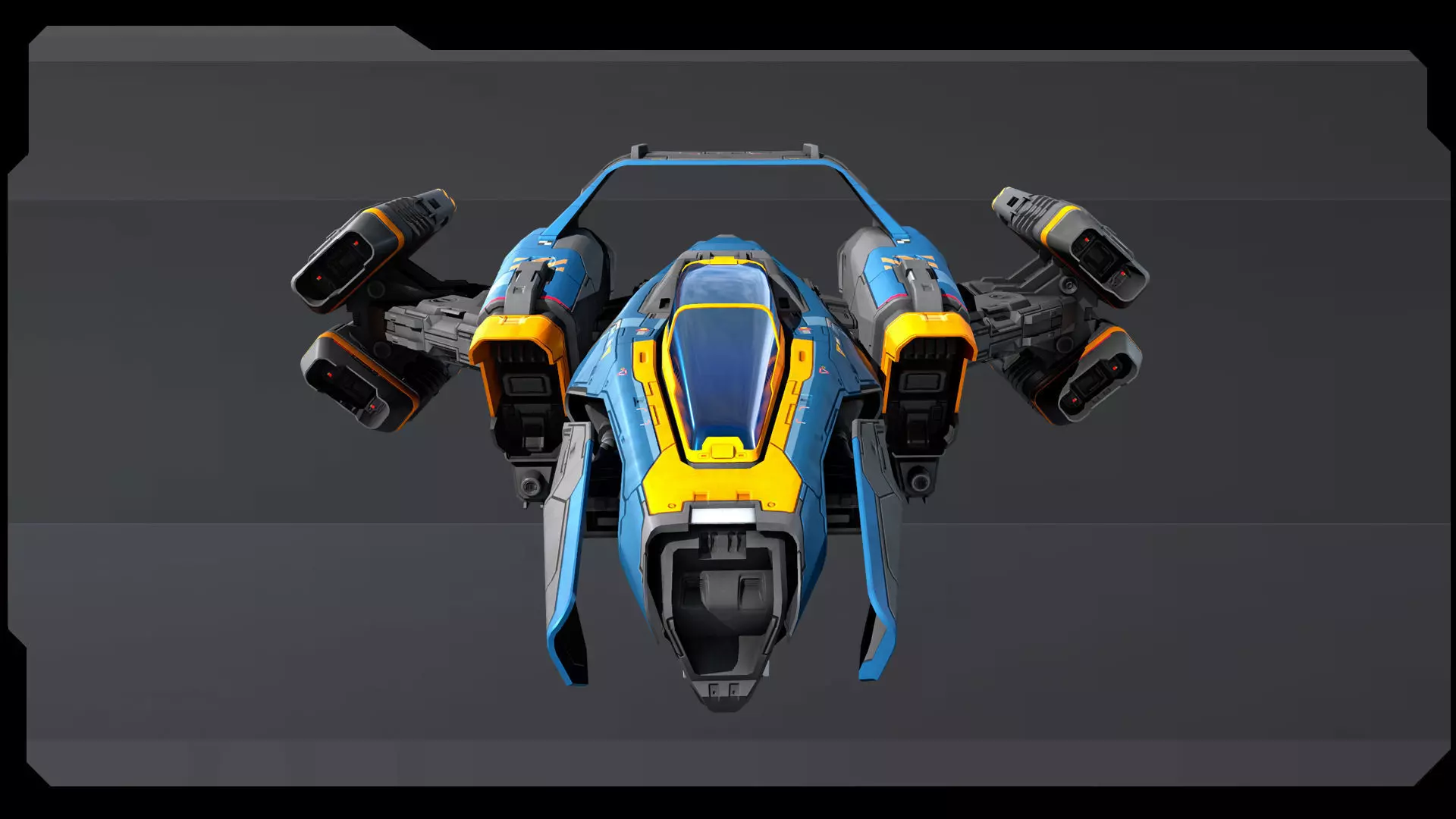 SF Fighter - Plug and Fly Low-poly 3D model_6