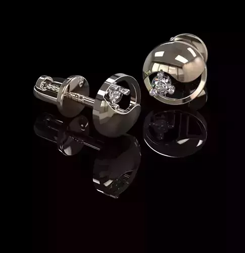 Diamond-Style Earrings