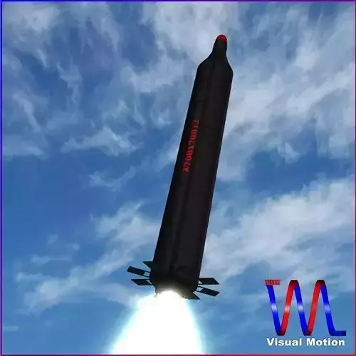 Hwasong-10 Ballistic Missile 3D model Hwasong-10 Ballistic Missile 3D model