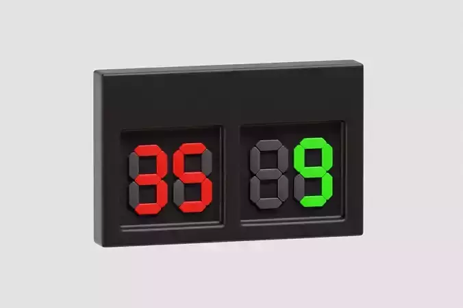 Player substitution board cartoon