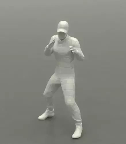 Racing driver with Cap fighting