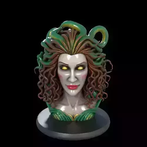 2168  Medusa Gorgon Head 3D Model  magic