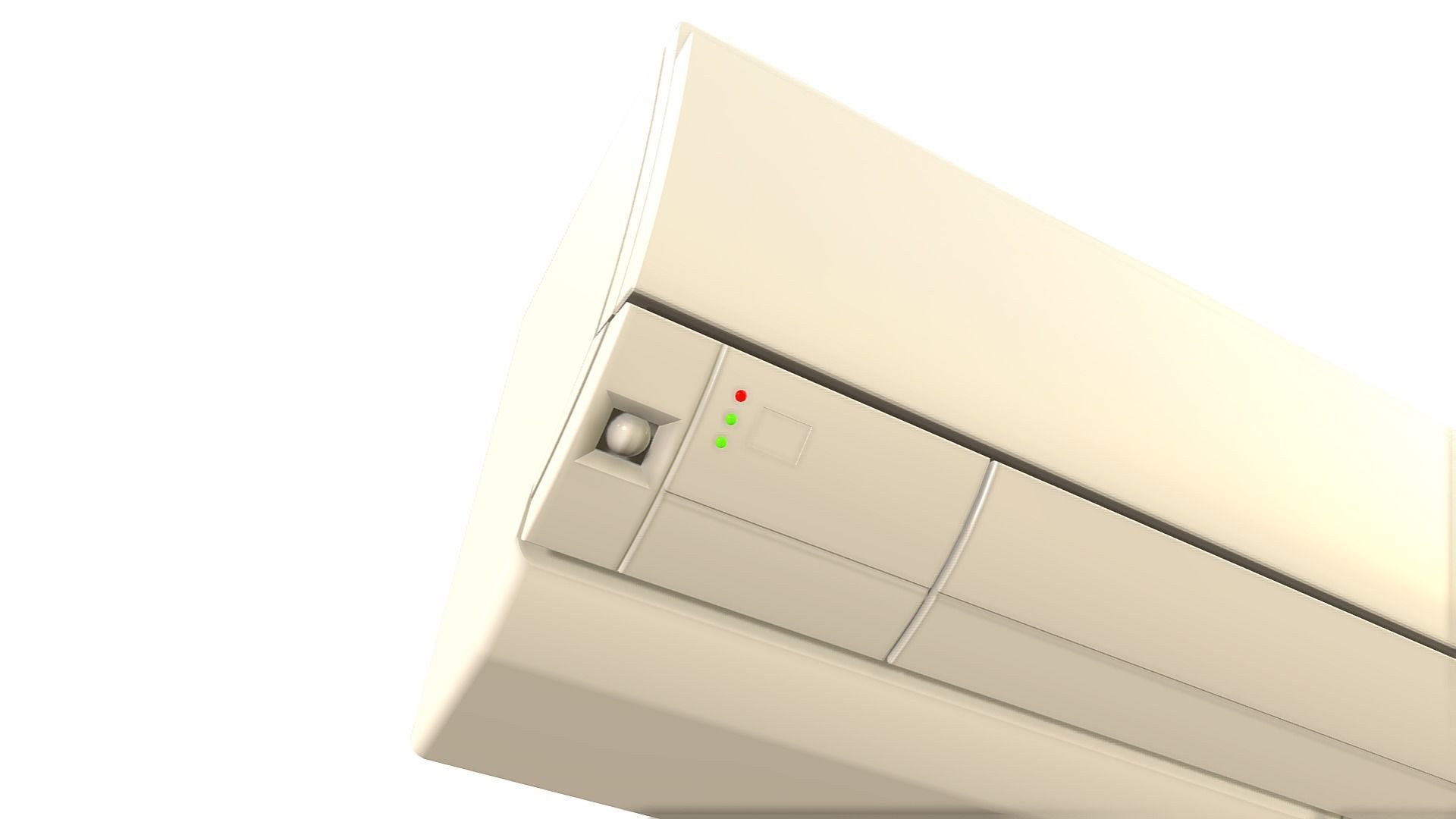 Office Air Conditioner - Aircon Low-poly 3D model_3
