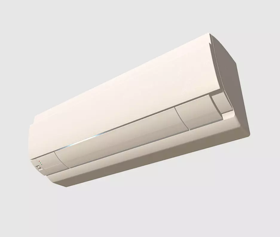 Office Air Conditioner - Aircon Low-poly 3D model_0