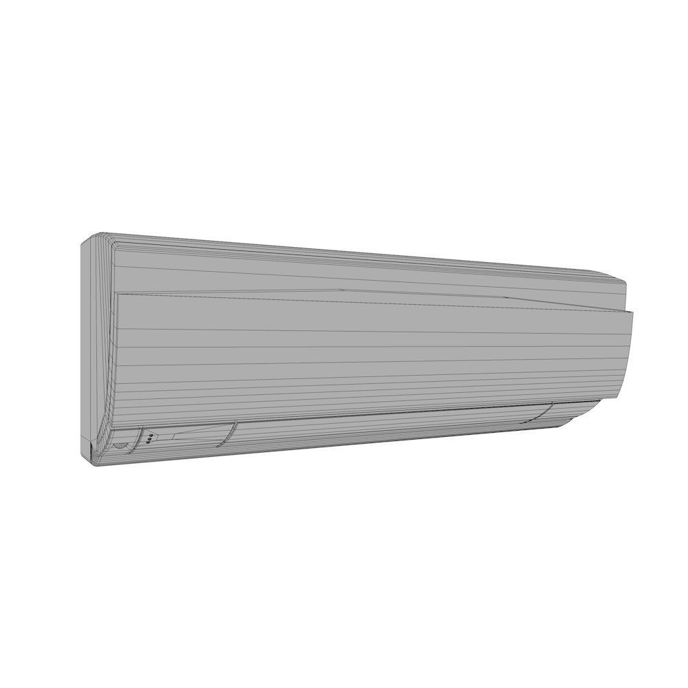 Office Air Conditioner - Aircon Low-poly 3D model_2