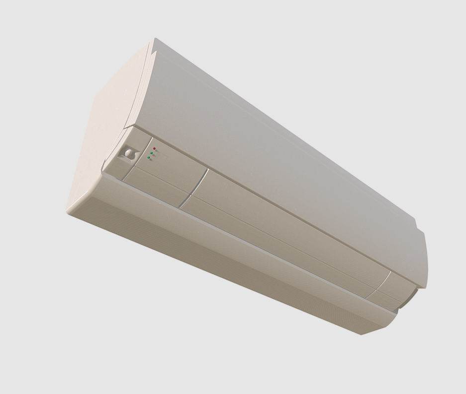 Office Air Conditioner - Aircon Low-poly 3D model_1