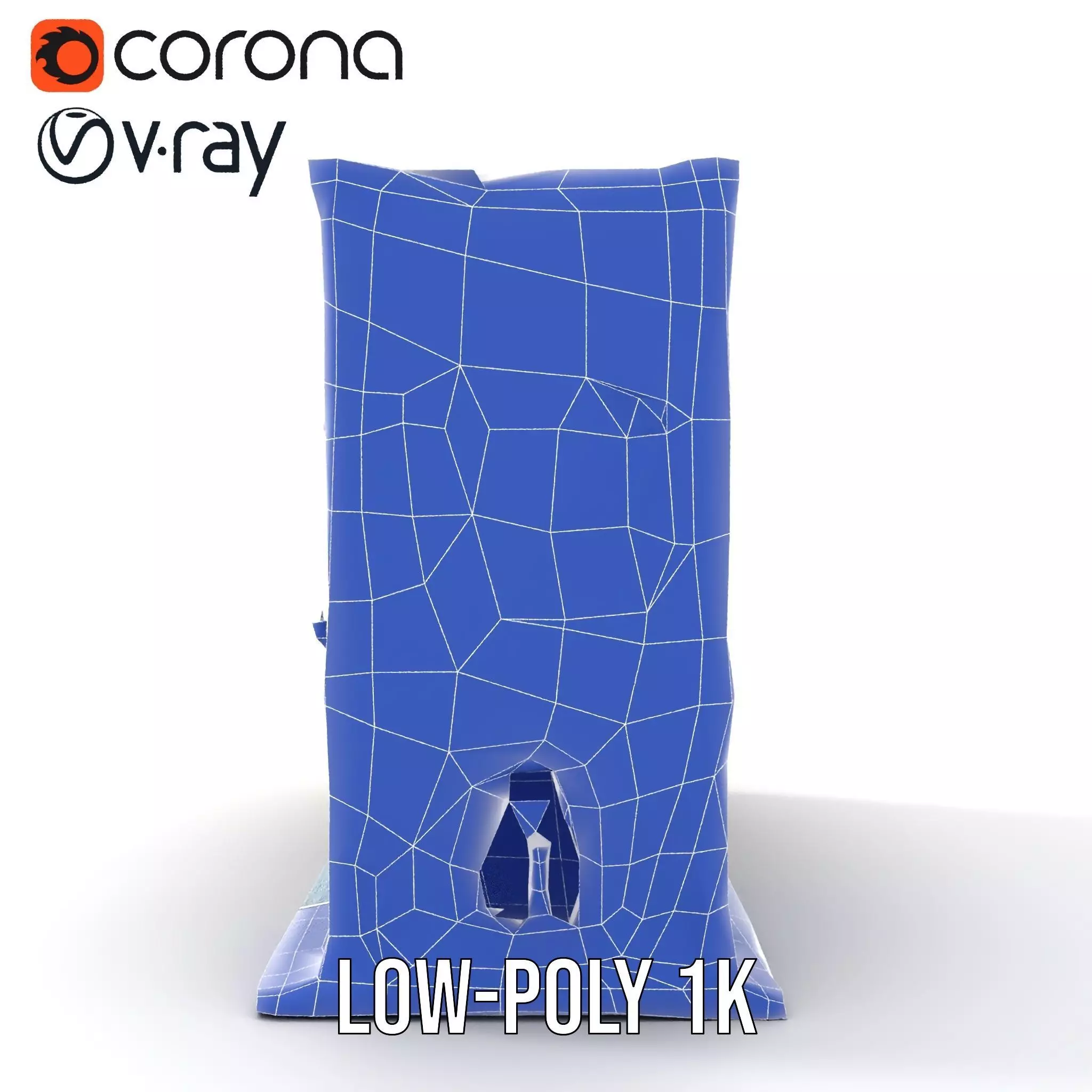 Elegant Townhouse Architecture model pack Low-poly 3D model_28