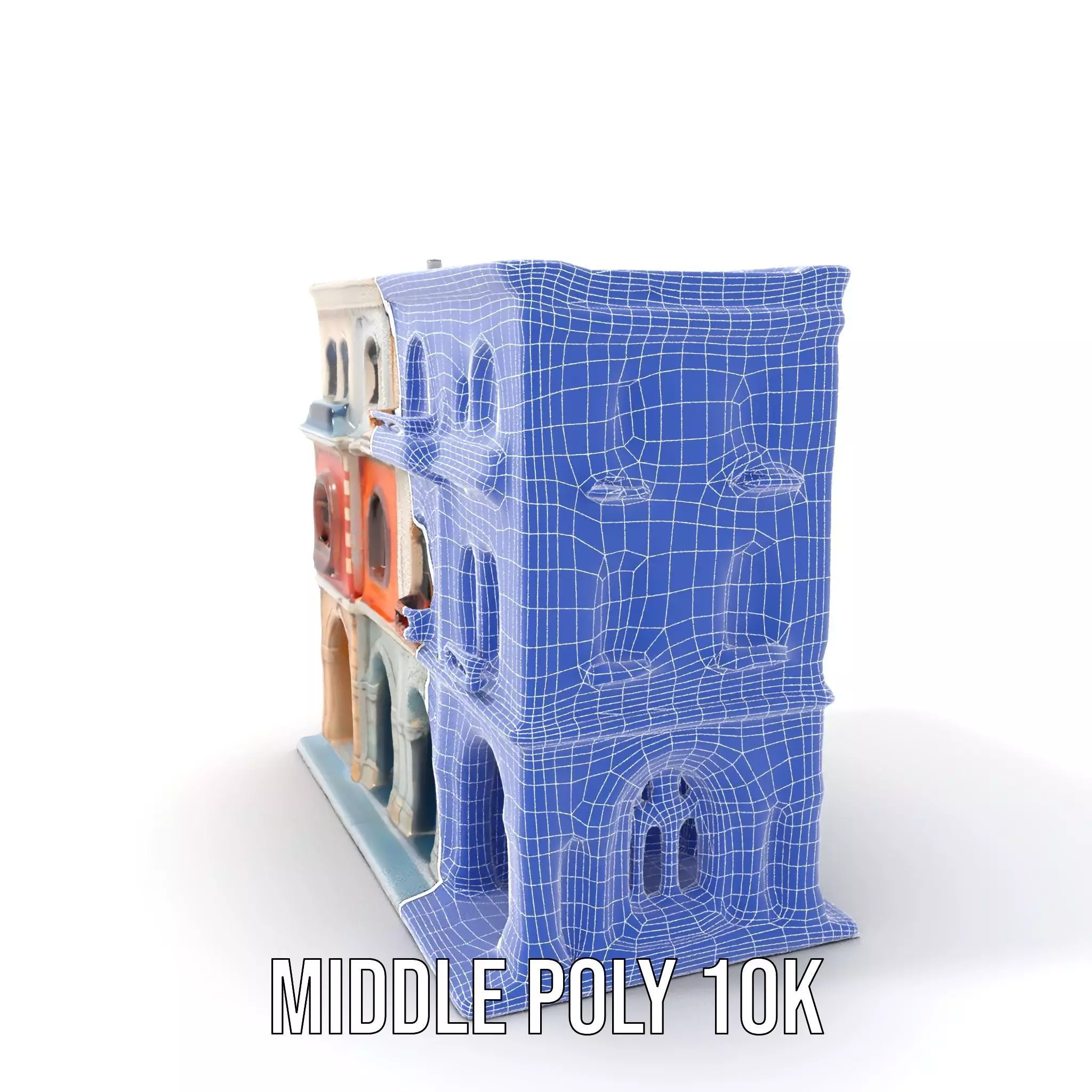 Elegant Townhouse Architecture model pack Low-poly 3D model_19