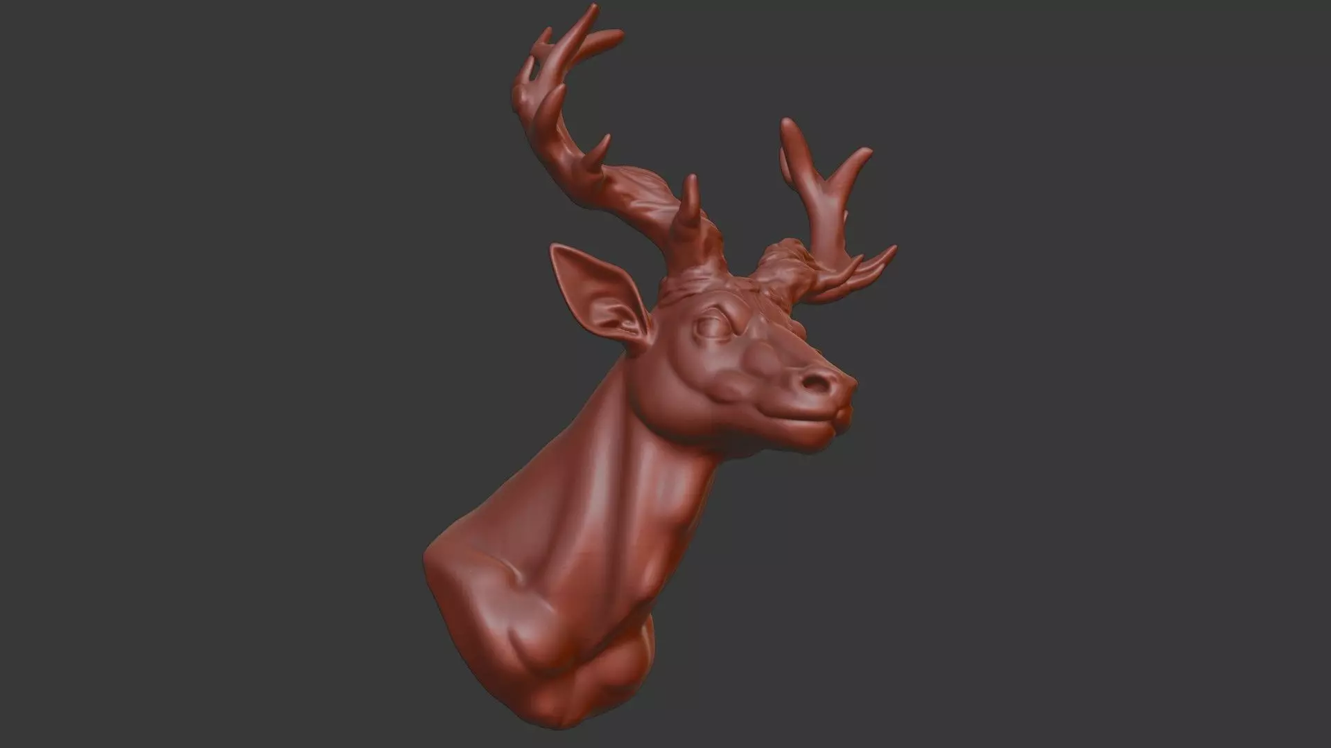 Okapi Head Bust 3D Model - STL Printable Wildlife Sculpture 3D print model_6