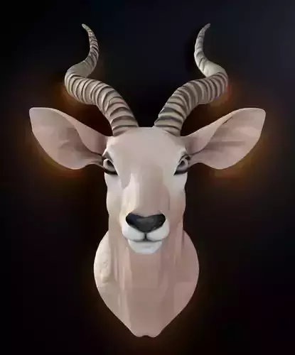 Okapi Head Bust 3D Model - STL Printable Wildlife Sculpture