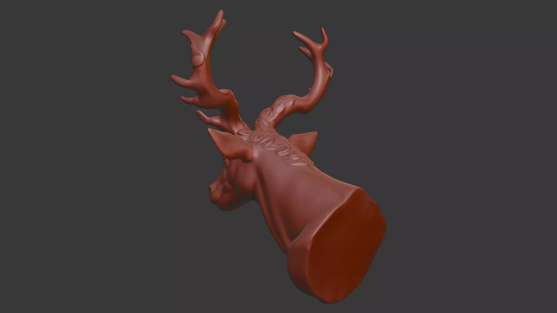 Okapi Head Bust 3D Model - STL Printable Wildlife Sculpture 3D print model_4